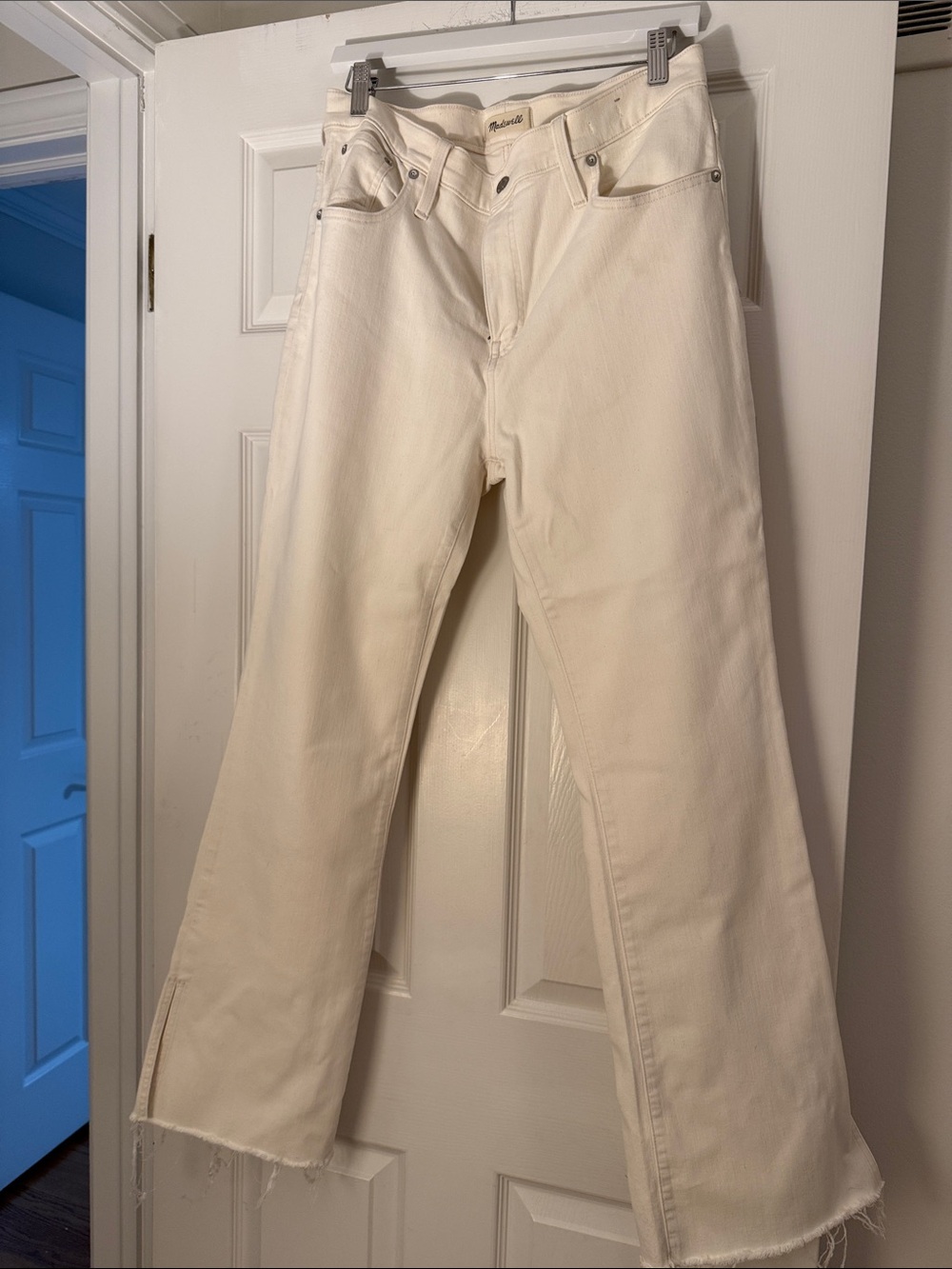 Madewell Cream Flare Jeans